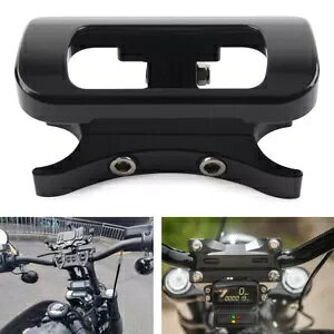 1-1/4インチ ハンドルバー ライザー ゲージマウント ハーレー ソフテイル ストリート ボブ FXBB 2018-20用 1-1/4" Handlebar Risers Gauge Mount For HARLEY Softail Street Bob FXBB 2018-20