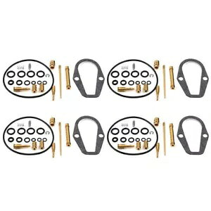 �L���u���^�[�č\�z�Y�������C���L�b�g�W�F�b�g�K�X�P�b�g 4 �Z�b�g�z���_ CB500K CB500 Carburetor Rebuild Carb Repair Kit Jets Gasket 4sets For Honda CB500K CB500