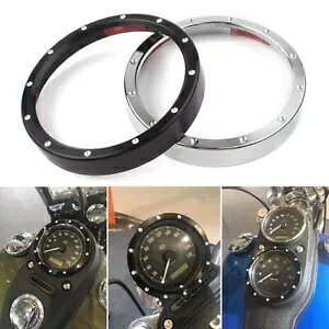 Xs[h[^[ Q[W x[ g O tBbg n[[ X|[cX^[ XL883 Xg[g {u Vo[ Speedometer Gauge Bezel Trim Ring Fit Harley Sportster XL883 Street Bob Silver