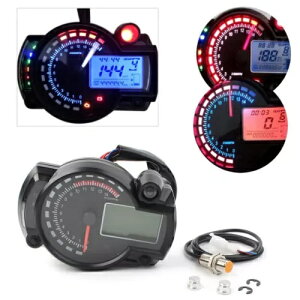 LCD  15000rpm I[goCXs[h[^[^R[^[Q[Wsvjo[Tp LCD Digit 15000rpm Motorcycle Speedometer Tachometer Gauge Odometer Universal UK