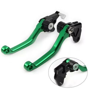 K Kawasaki KLX250 D-TRACKER 1993-1997 s{bg _[g Nb` u[L o[ O[ Fit Kawasaki KLX250 D-TRACKER 1993-1997 Pivot Dirt Clutch Brake Levers GREEN