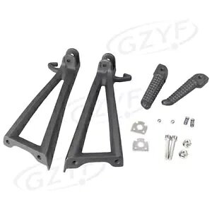 ���}�n YZF R6 2006 - 2011 �㕔��q�t�b�g�y�O���X�g�u���P�b�g�L�b�g�u���b�N�p�� For Yamaha YZF R6 2006 - 2011 Rear Passenger Foot Peg Rest Bracket Kit Black UK �y���s�A���i�z