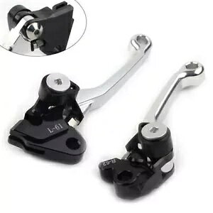 _[gs{bgNb`u[Lo[ JTL KX250F 2005-12 KX450F 2006-12 Vo[ɓK Dirt Pivot Clutch Brake Levers Fit Kawasaki KX250F 2005-12 KX450F 2006-12 Silver