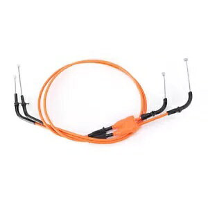 Kawasaki Ninja ZX6R/ZX600P 07 08 [^[X`[XbgP[uC[CIWɓK Fit Kawasaki Ninja ZX6R/ZX600P 07 08 Motor Steel Throttle Cable Wire Line Orange