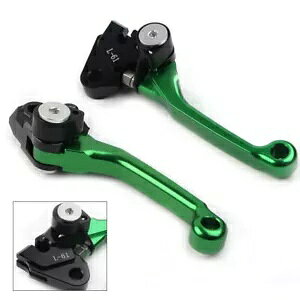 _[gs{bgNb`u[Lo[ JTL KX250F 2005-12 KX450F 2006-12 O[ɓK Dirt Pivot Clutch Brake Levers Fit Kawasaki KX250F 2005-12 KX450F 2006-12 Green