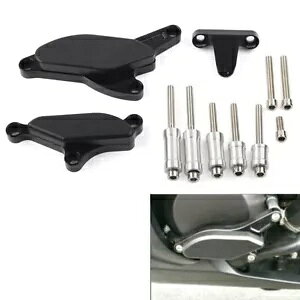 GW XC_[ t[ NbV K[h veN^[ ubN tBbg Kawasaki Ninja ZX10R 08-10 Engine Slider Frame Crash Guard Protector Black Fit Kawasaki Ninja ZX10R 08-10