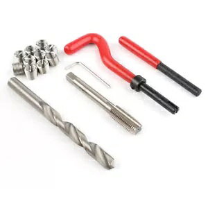 15 �� M10x1.5 ���[�g���˂��C���C���X�g�[���c�[���C���T�[�g�L�b�g M12 �w���R�C���R�C�� DO 15pcs M10x1.5 Metric Thread Repair Install Tool Insert Kit M12 Helicoil Coil DO �y���s�A���i�z