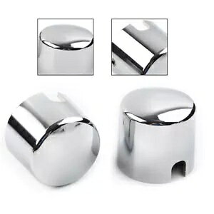 2 AANXibgJo[LbvN[tBbgn[[\teCf[X FXSTD XvK[ 2PCS Rear Axle Nut Covers Caps Chrome Fit Harley Softail Deuce FXSTD Springer