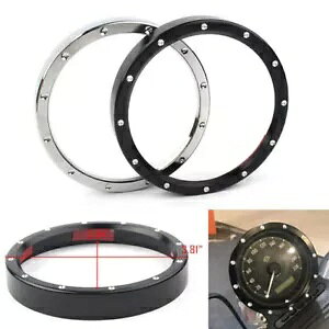 n[[ X|[cX^[ XL883 XL1200 [^[ Xs[h[^[ Q[W x[ ANZg g OɓK Fit Harley Sportster XL883 XL1200 motor Speedometer Gauge Bezel Accent Trim Ring