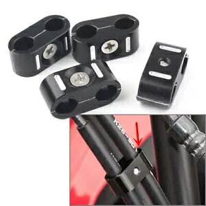 4 x CNC �J�b�g �u���[�L �X���b�g�� �P�[�u�� ���C���[ ���C�� �N���b�v �z���_�[ �N�����v �n�[���[ 1984-UP �ɓK�� 4 x CNC Cut Brake Throttle Cable Wire line Clips Holder Clamp Fit Harley 1984-UP �y���s�A���i�z