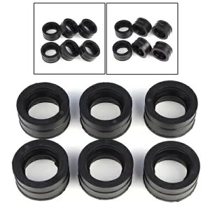 Lu^[Ce[N}jz[hu[cWCg[^[ 6 z_ CBX1000 1979-1980 Carburetor Intake Manifold Boot Joint motor 6PCS For HONDA CBX1000 1979-1980
