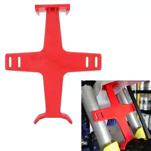 ���j�o�[�T���t�����g�t�H�[�N�K�[�h�T�X�y���V�����T�|�[�g�u���[�X�_�[�g�o�C�N���[�^�[���b�hne Universal Front Fork Guard Suspension Support Brace For Dirt Bike Motor Red ne