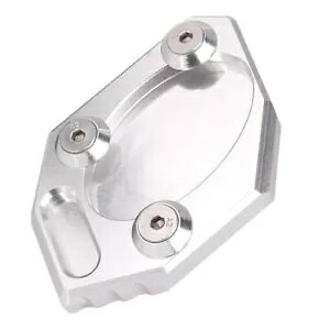 LbNX^h TChX^h v[g Vo[ Kawasaki Ninja 250 300R Z250 ZX250 EX300p Kickstand Side Stand Plate Silver For Kawasaki Ninja 250 300R Z250 ZX250 EX300