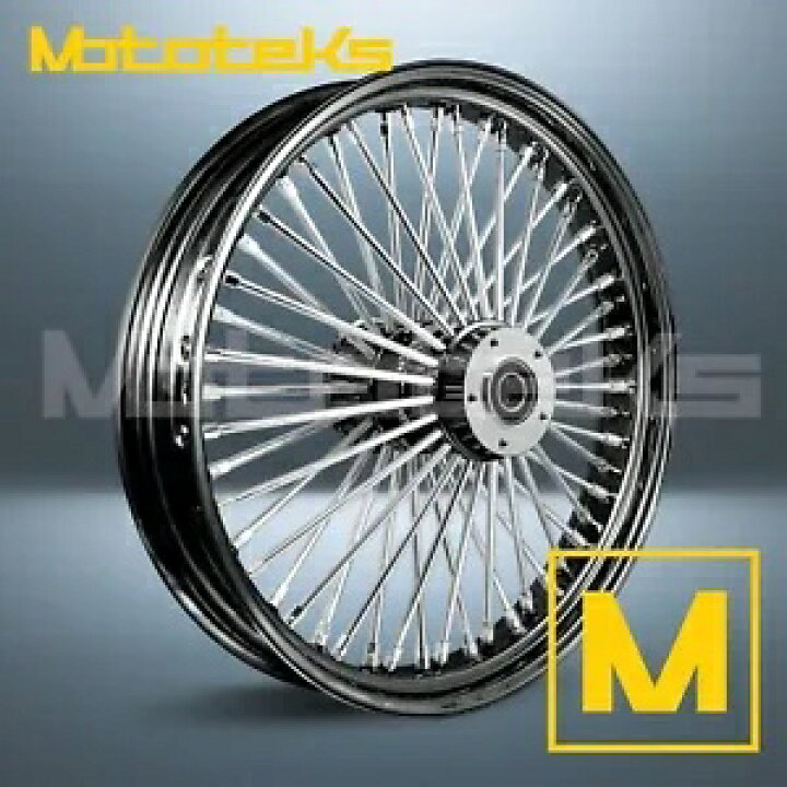 楽天市場】16インチ 16X3.5 ファット スポーク ホイール 52 ステンレス 