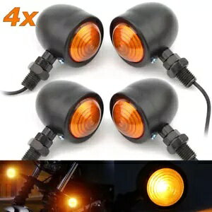 4PCS Motorcycle Turn Signal Amber Light For Harley Davidson Suzuki Ducati Custom 4PCS Motorcycle Turn Signal Amber Light For Harley Davidson Suzuki Ducati Custom