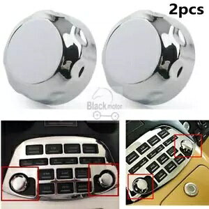 2pcs Chrome Radio Switch Accent Trim Cover For Honda Goldwing GL1800 2001-2011 2pcs Chrome Radio Switch Accent Trim Cover For Honda Goldwing GL1800 2001-2011