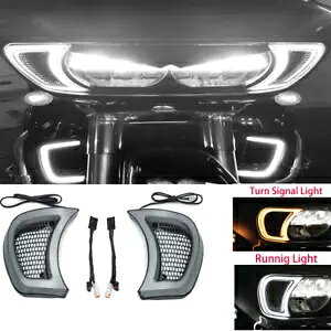 Motor Tracer Headlight Vent Accent LED Indicator Lights For Harley Road Glides Motor Tracer Headlight Vent Accent LED Indicator Lights For Harley Road Glides �y���s�A���i�z