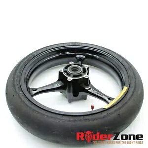 2005 - 2008 XYL GSXR1000 tg zC[  s XbN ^C ubN Xg[g OE 2005 - 2008 SUZUKI GSXR1000 FRONT WHEEL RIM PIRELLI SLICK TIRE BLACK STRAIGHT OE