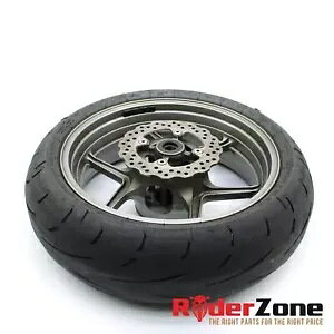 2005 2006 JTL jW ZX6R A zC[ obN  _bv ^C u[L [^[ XgbN 2005 2006 KAWASAKI NINJA ZX6R REAR WHEEL BACK RIM DUNLOP TIRE BRAKE ROTOR STOCK