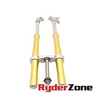 2013 - 2016 ホンダ CRF250L フォーク フロント サスペンション ゴールド スプリング トリプル ツリー *ブロー* 2013 - 2016 HONDA CRF250L FORKS FRONT SUSPENSION GOLD SPRING TRIPLE TREE *BLOWN*