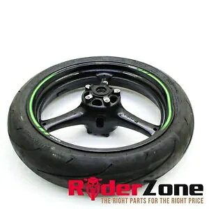 2016 - 2020 �J���T�L �j���W�� ZX10R �t�����g �z�C�[�� ���� �u���b�N �_�����b�v �^�C�� 2016 - 2020 KAWASAKI NINJA ZX10R FRONT WHEEL RIM BLACK DUNLOP TIRE