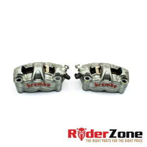 2016 - 2019 �A�v�����A RSV4RR �t�����g �u���[�L �L�����p�[ �u�����{ ���E�Z�b�g �u���[�L OE 2016 - 2019 APRILIA RSV4RR FRONT BRAKE CALIPERS BREMBO LEFT RIGHT SET BRAKING OE �y���s�A���i�z