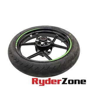 2019 - 2023 JTL jW ZX6R tg zC[  ubN uaXg ^C Xg[g 2019 - 2023 KAWASAKI NINJA ZX6R FRONT WHEEL RIM BLACK BRIDGESTONE TIRE STRAIGHT