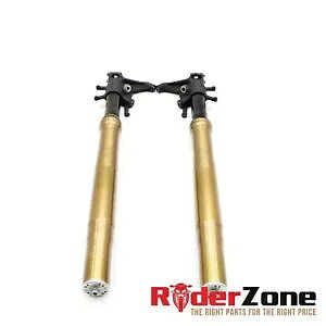 2007 2008 �X�Y�L GSXR1000 �I�[�����Y �t�H�[�N �t�����g �T�X�y���V���� �V���b�N �Z�b�g �y�A �X�g���[�g 2007 2008 SUZUKI GSXR1000 OHLINS FORKS FRONT SUSPENSION SHOCK SET PAIR STRAIGHT