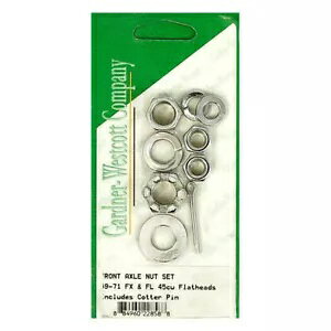 ANX ibg Lbg ZpAOցAN[An[[_rbh\ 49-71 pAWi-Fi ? 71- Axle nut kit hex, front wheel, chrome, for Harley-Davidson 49-71, Wi-Fi to 71-