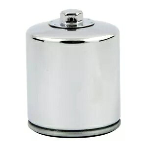 K&N ICtB^[ ZpV[gt N[ n[[_rbh\p 02-17- K&N Oil Filter with Hexagonal Short, Chrome, for Harley-Davidson, 02-17-