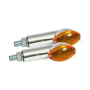 Cateye N[IWAOXgbNAn[[_rbh\p_ŃCg De E-Approved- Cateye Chrome Orange, Long Stock, Flashing Light for Harley-Davidson De E-Approved-