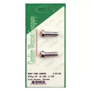 �t�H�[�N �_���p�[ �X�N�����[ �N���[�� 41mm �n�[���[�_�r�b�h�\�� 74-17-�p Fork Damper Screws Chrome 41mm for Harley-Davidson 74-17-