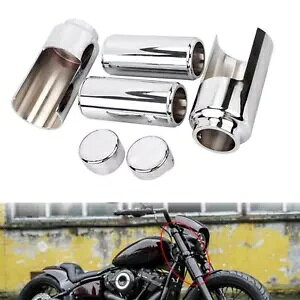 tgttH[Nu[cXC_[VbNJo[ n[[Xg[g{u 2018-2022 Vo[p Front Full Fork Boot Slider Shock Covers For Harley Street Bob 2018-2022 Silver