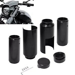 6 tgtH[Nu[cXC_[VbNJo[n[[[C_[ 2018-2022 ubN 6pcs Front Fork Boot Slider Shock Cover For Harley Low Rider 2018-2022 Black