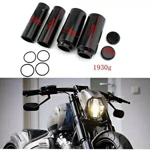 6 �u���b�N�t�����g�t�H�[�N�K�[�h�J�o�[�`���[�u�L���b�v�n�[���[�_�r�b�h�\���_�C�i 2006-2017 07 6PCS Black Front Fork Guard Cover Tube Cap For Harley Davidson Dyna 2006-2017 07