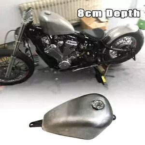 Vo[K\KXR^Nz_XeB[h 400 600 VhE VT600 8 Z`[g Silver Petrol Gas Fuel Tank For HONDA Steed 400 600 Shadow VT600 8cm