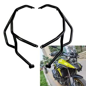 I[goCGWK[hNbVo[XYL DL1050XT 2021-2024 Yf| Motorcycle Engine Guard Crash Bar Fit For Suzuki DL1050XT 2021-2024 Carbon Steel