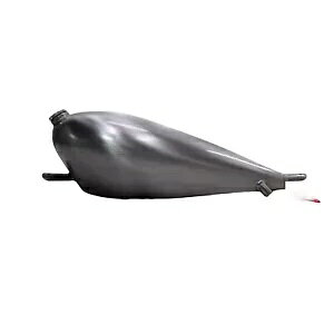 ICLbvthF̃K\KXR^Njo[TtBbg11-12L Unpainted Silvery Petrol Gas Fuel Tank With Oil Cap Universal Fit 11-12L