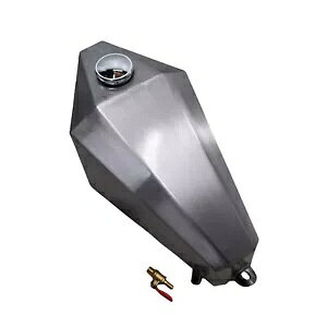 9L I[goCK\R^NKX^NLbvthVo[jo[TtBbg 9L Motorcycle Petrol Fuel Tank Gas Tank W/ Cap Unpainted Silver Universal Fit