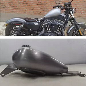 7L K\KXR^N Harley Sportster 2007-2022 2007 hVo[ 7L Petrol Gas Fuel Tank For Harley Sportster 2007-2022 2007 Unpainted Silver