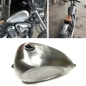 Vo[I[goCKXR^N 15L z_XeB[h 400 600 + ICLbv Silver Motorcycle Gas Fuel Tank 15L For HONDA Steed 400 600 + Oil Cap