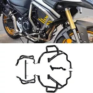 6x ubN GW K[h NbV o[ op[ t[ veN^[ VOGE DS525X 2023 Vi 6x Black Engine Guard Crash Bar Bumper Frame Protector For VOGE DS525X 2023 NEW