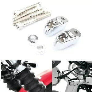 39mm �t�����g�^�[���V�O�i���Ĕz�u�}�E���g�L�b�g �n�[���[�X�|�[�c�X�^�[ FXR FXD �N���[���p 39mm Front Turn Signal Relocation Mount Kit For Harley Sportster FXR FXD Chrome