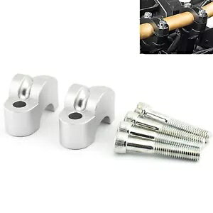 �z���_ MSX125(�O����) �����L�[125�p �N���[���n���h���o�[���C�U�[��t�N�����v Chrome Handle Bar Riser Mounting Clamp For HONDA MSX125(GROM) Monkey 125 �y���s�A���i�z