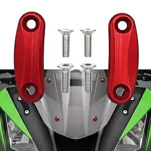 1 yAbhobN~[ubNItv[g Kawasaki ZX-6R 2019-2023 2020 1Pair Red Rearview Mirror Block Off Plates For Kawasaki ZX-6R 2019-2023 2020