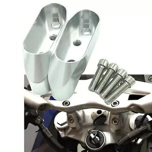 BMW R1200RS 2015-2016 �I�[�g�o�C�V���o�[�n���h���o�[���C�U�[�}�E���g�L�b�g�N�����v�ɓK�� Fit For BMW R1200RS 2015-2016 Motorcycle Silver Handlebar Riser Mount Kit Clamp �y���s�A���i�z