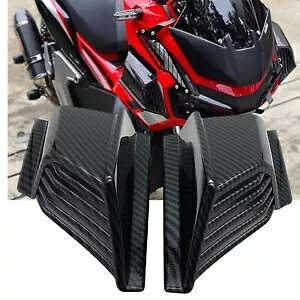 {fBECObgTChfBtN^[GAEBOX|C[z_ ADV150 19-22 J[{bN Body Winglet Side Deflector Air Wing Spoiler For HONDA ADV150 19-22 Carbon Look