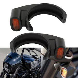 I[goC^[VOiCgn[[X|[cX^[_Ci 49-51 ~[gubNIW Motorcycle Turn Signal Light For Harley Sportster Dyna 49-51mm Black Orange