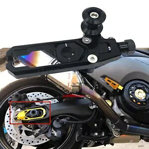 `F[eVi[AWX^[ Xv[t }n MT15 XSR155 R15-V3 2017-21 ubN Chain Tensioner Adjuster with Spool For YAMAHA MT15 XSR155 R15-V3 2017-21 Black