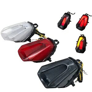 リア LED 一体型テールライト SUZUKI GSX-R 1000/R 2017-2023 ホワイト 1 個 Rear LED Integrated Taillight For SUZUKI GSX-R 1000/R 2017-2023 White 1pc